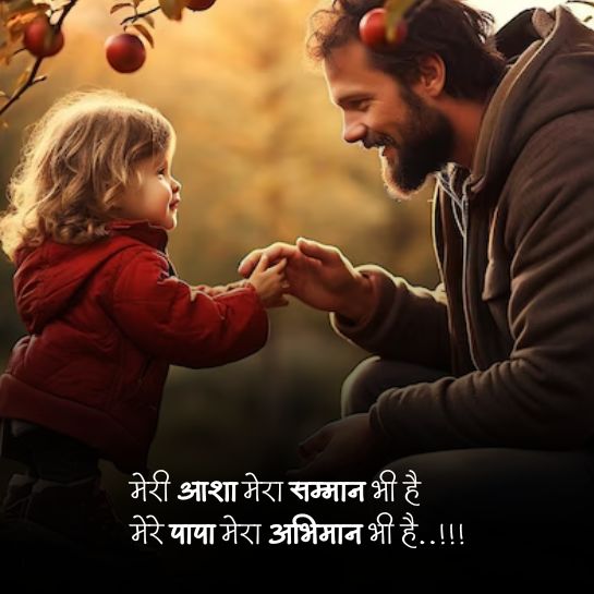 Papa or son shayari