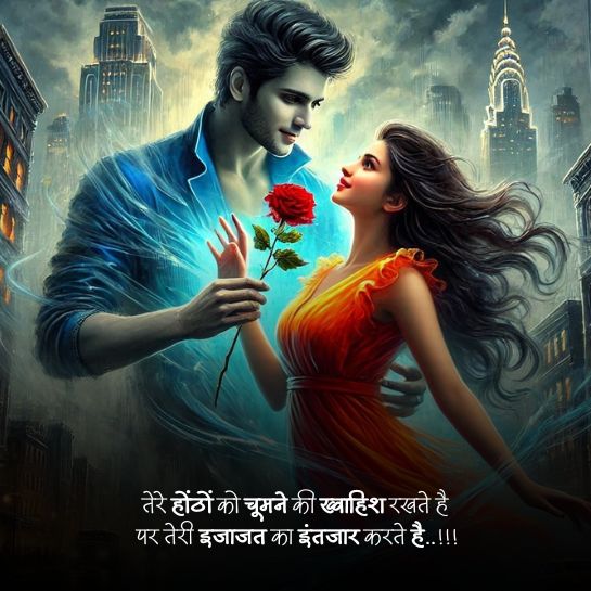 Gulabi Hothon par shayari Lips shayari